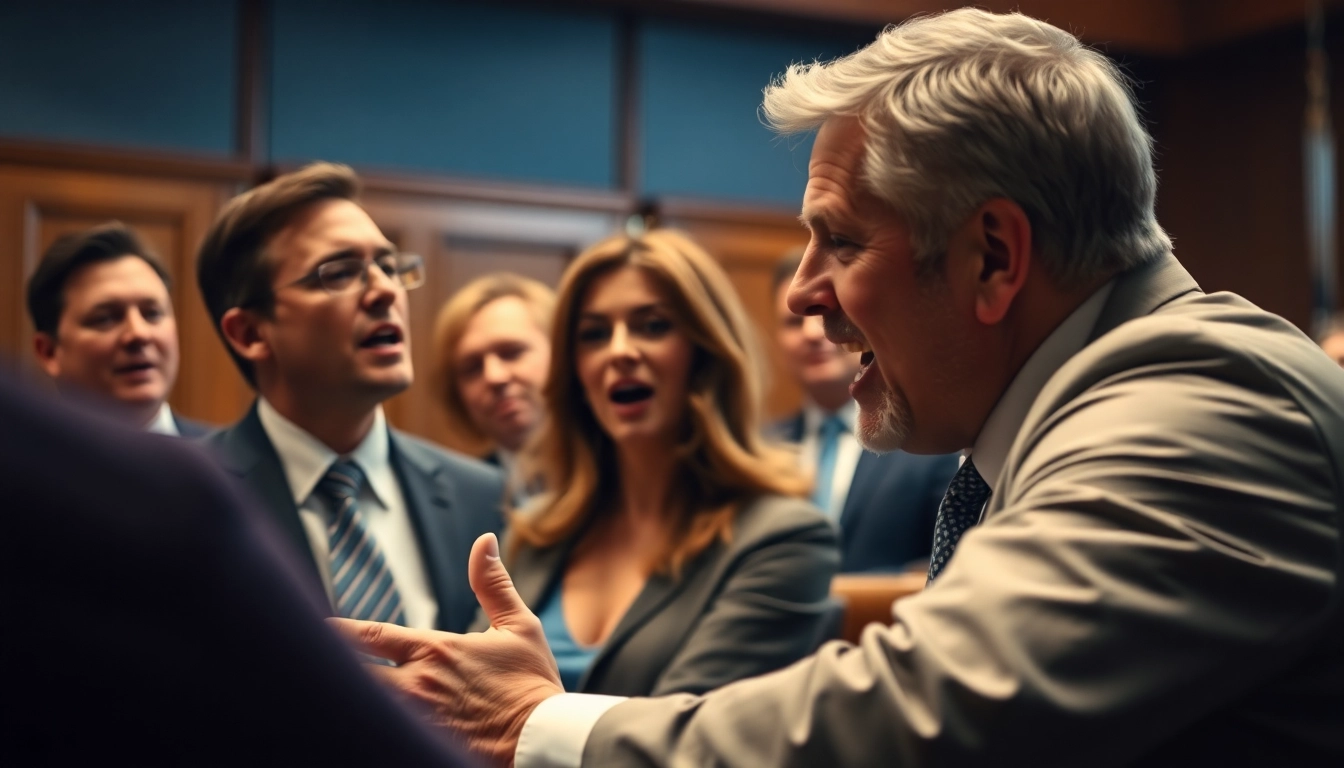 Florida Car accident attorneys actively representing clients with determination in a courtroom setting.